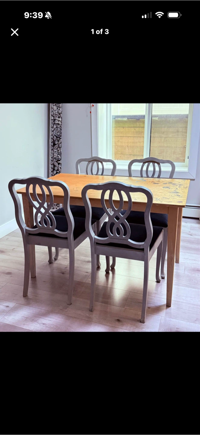 Dining Table Set with 4 Chairs – For Sale - photo 2