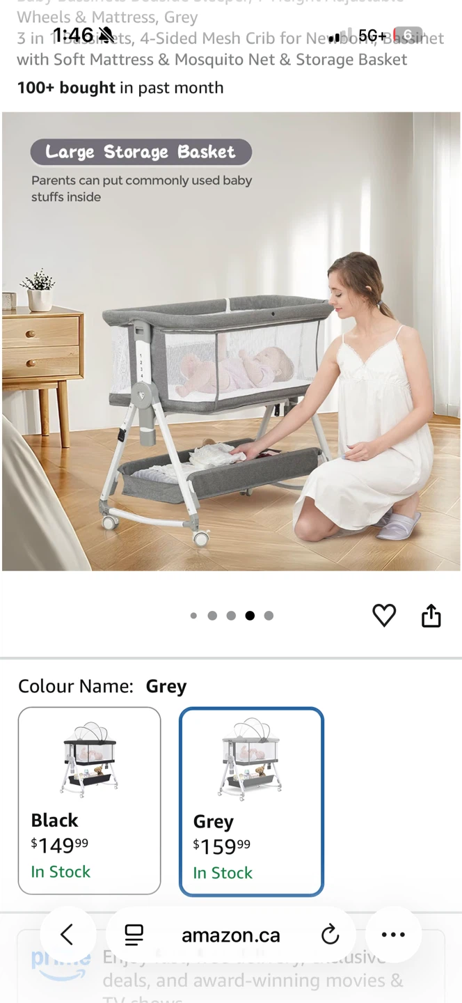 Adjustable Baby Bassinet Bedside Sleeper - photo 3