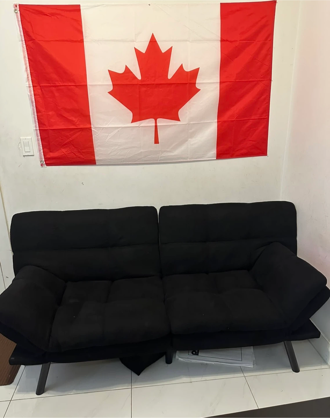 Black Convertible Sofa Bed