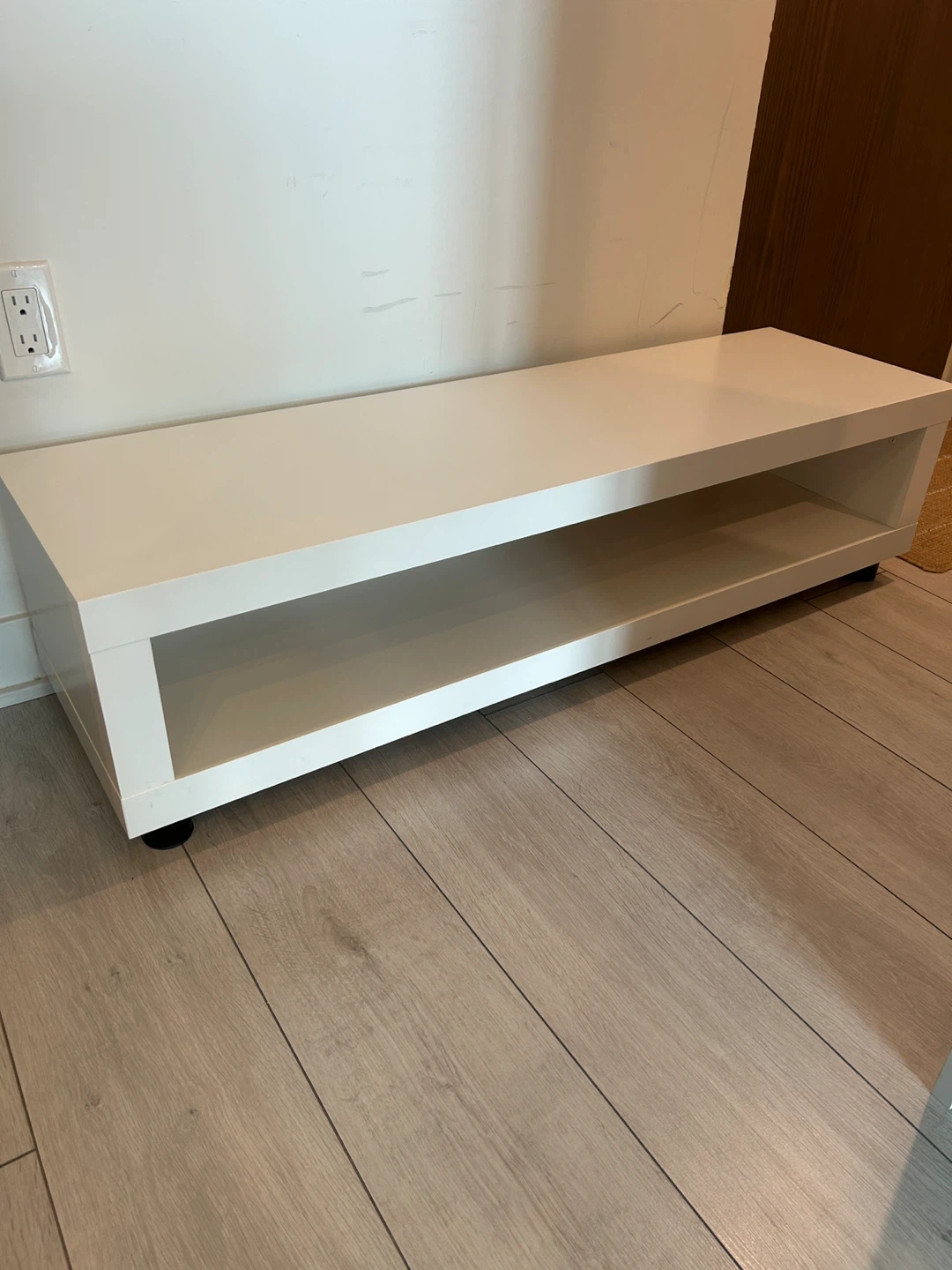 White IKEA LACK TV Stand