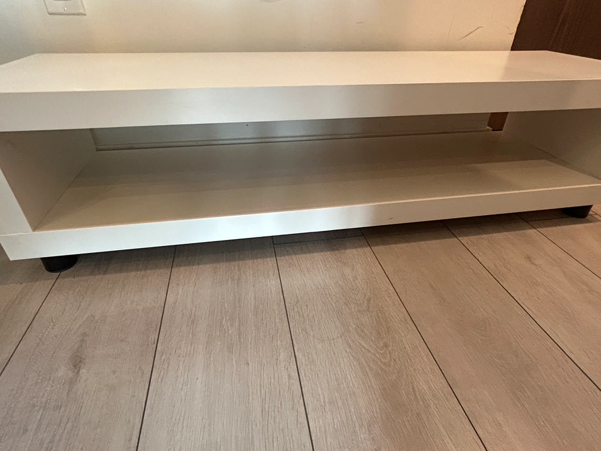 White IKEA LACK TV Stand - photo 3