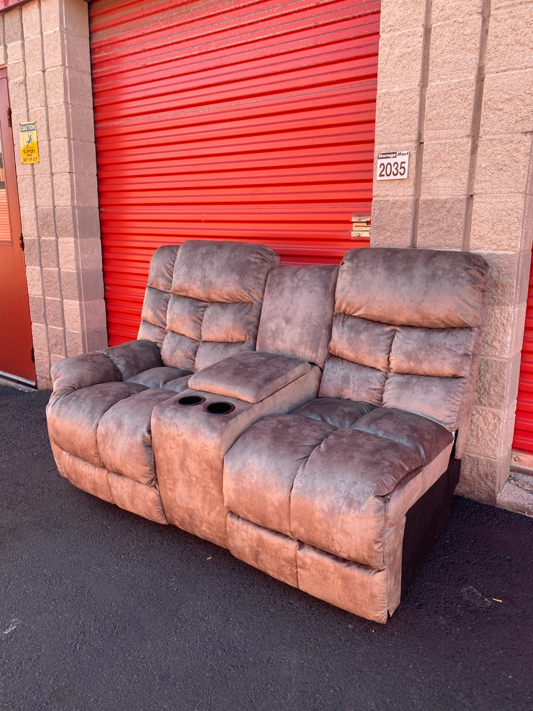 Reclining Loveseat with Console - photo 2