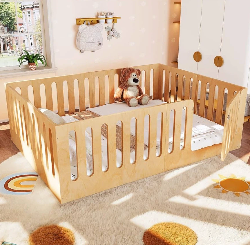 Queen Wooden Montessori Low Floor Bed Frame - photo 2
