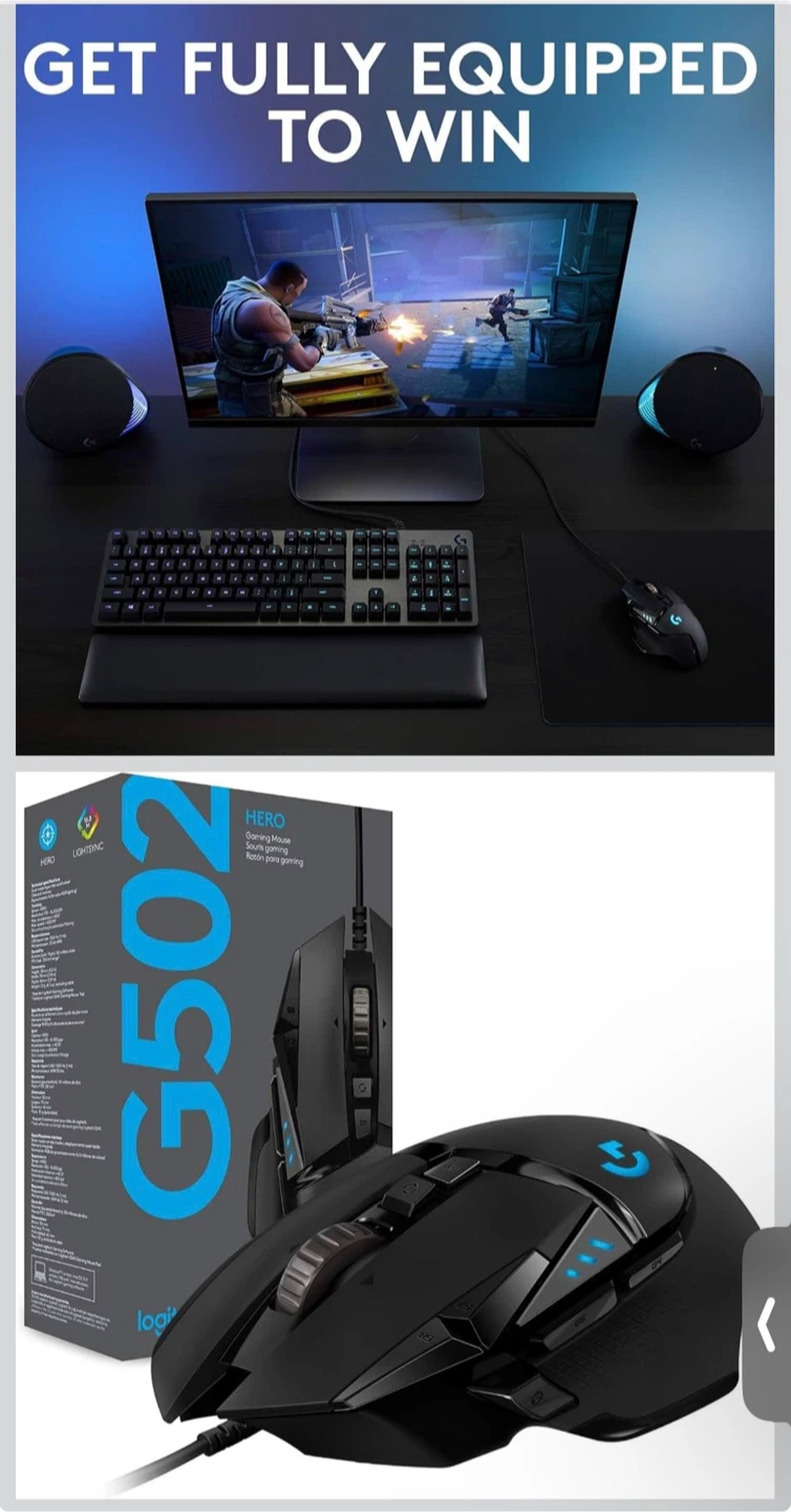 Logitech G502 HERO Gaming Mouse
