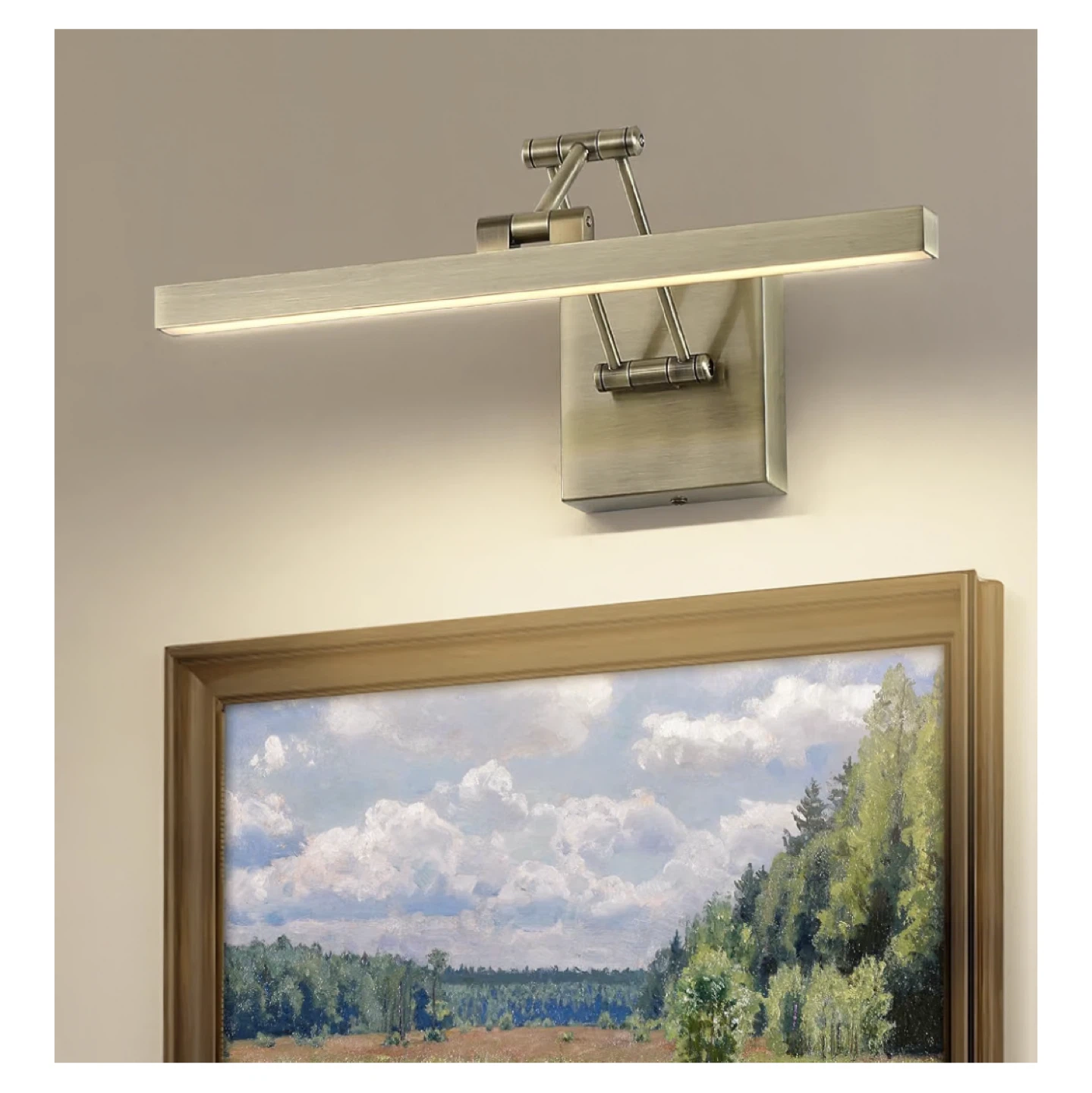 Adjustable Brass Picture Light - photo 2