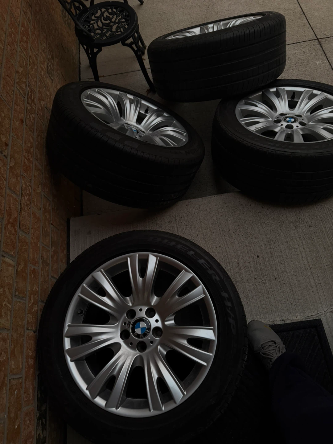 Borbet BMW Wheels Staggered set w tires good for winter