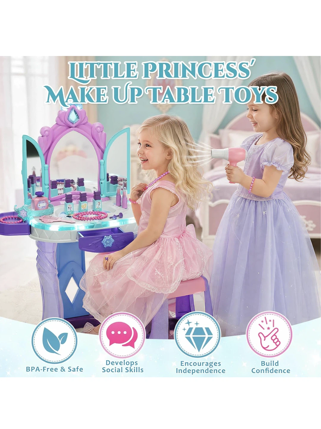 Kids Magical Pretend Play Vanity Set - photo 3