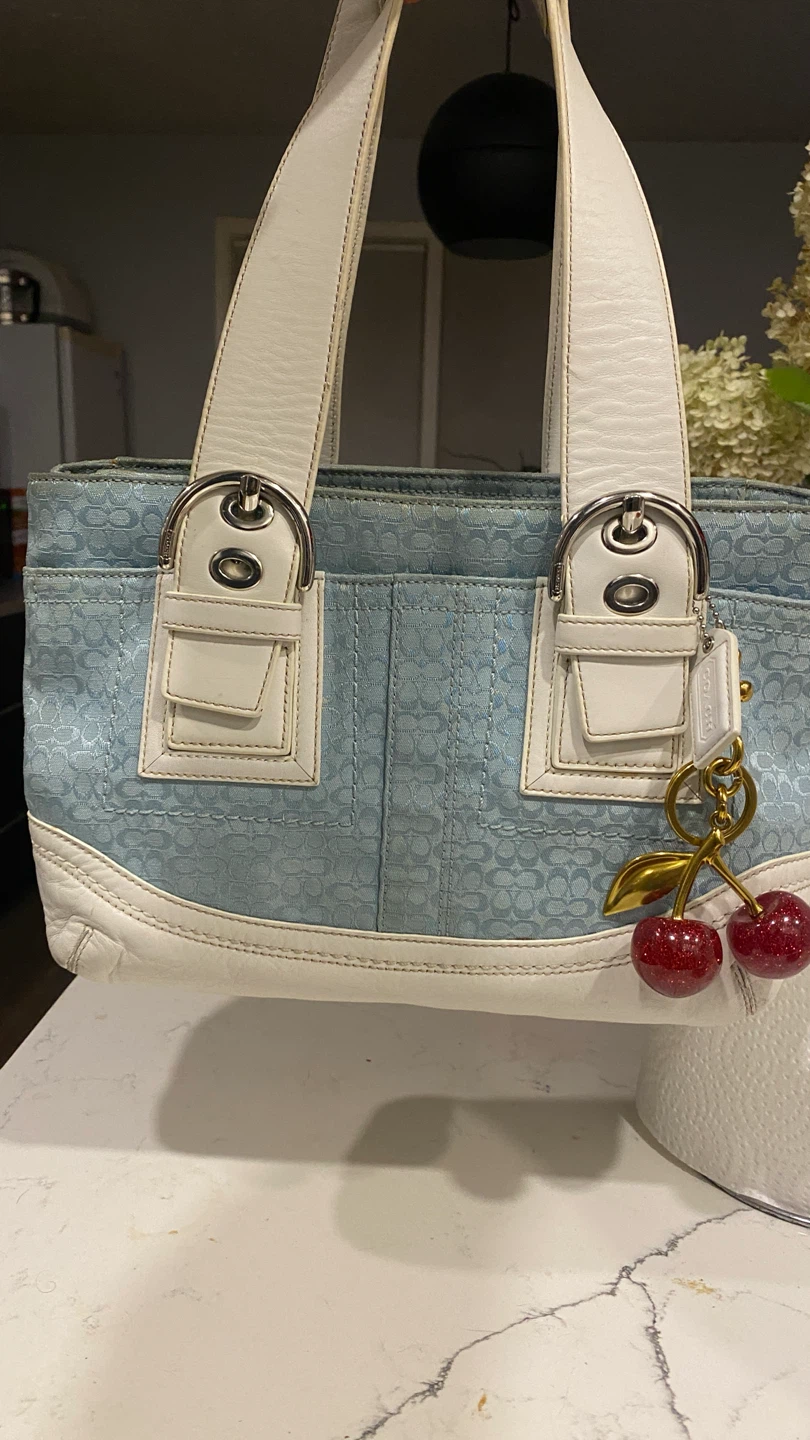 Coach Signature Stripe Handbag - photo 3