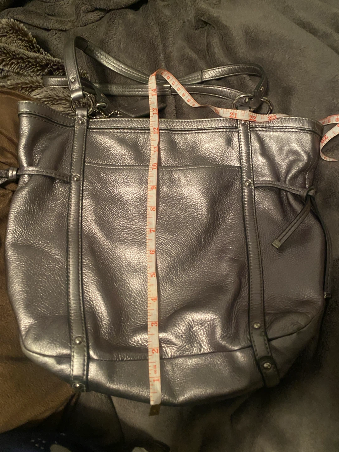 Coach Metallic Leather Handbag - photo 3