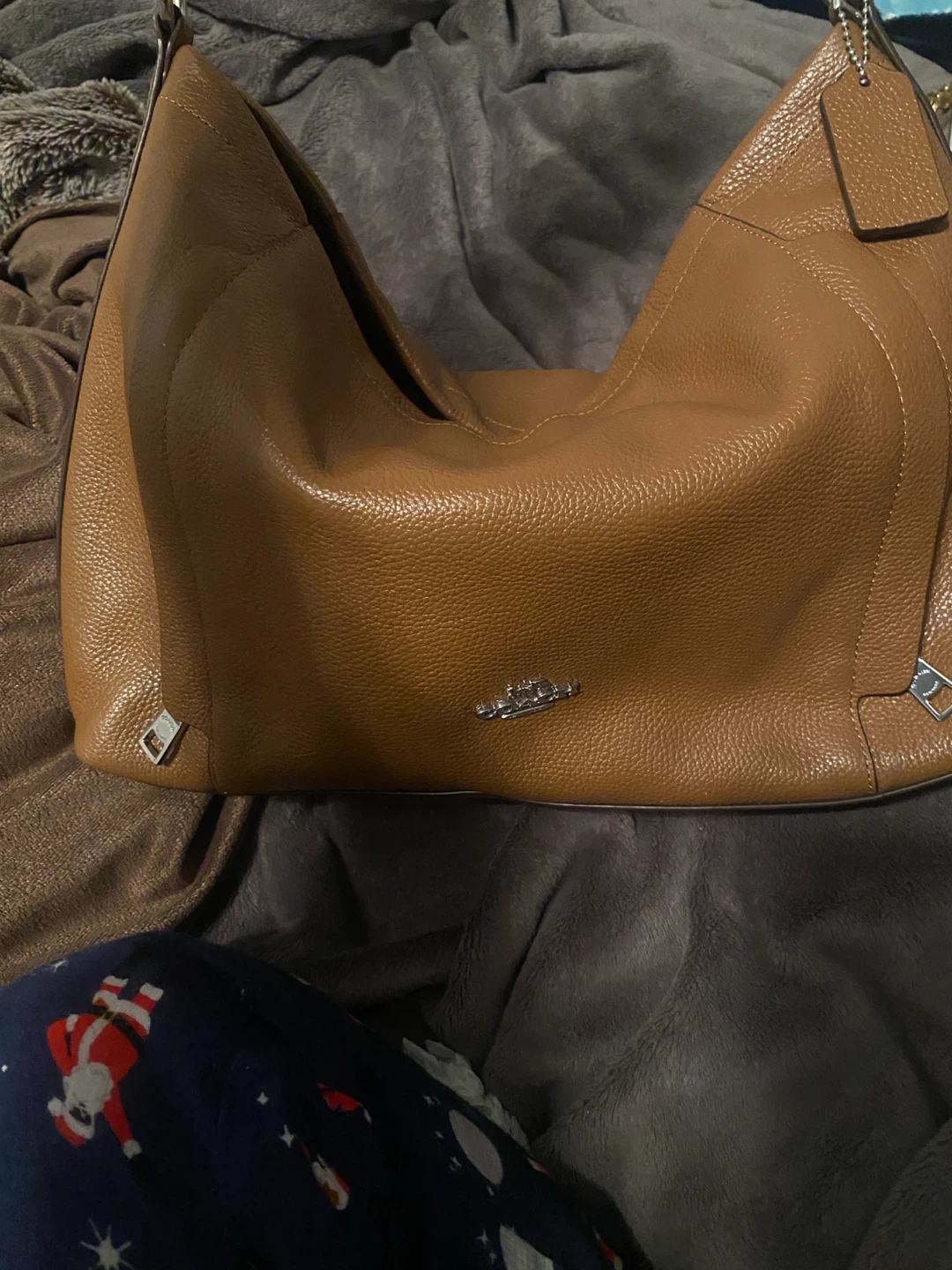 Coach Leather Hobo Bag Tan - photo 3