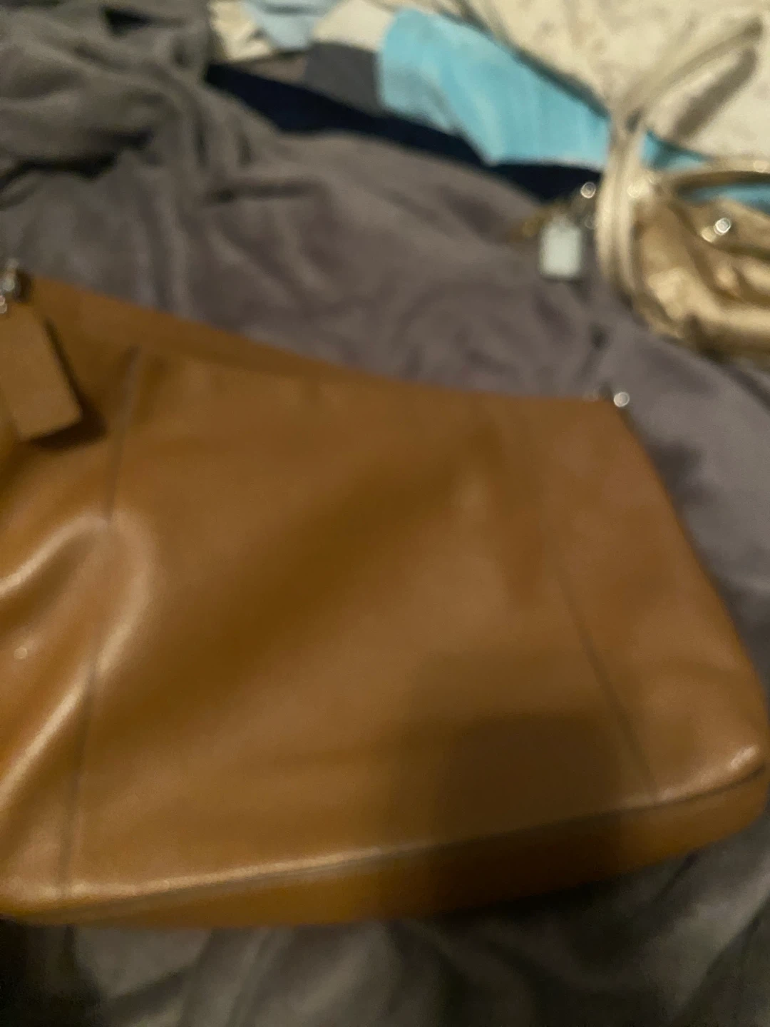 Coach Leather Hobo Bag Tan - photo 5