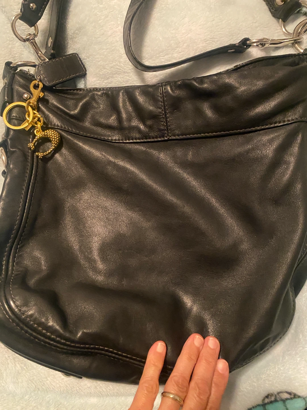 Coach Leather Hobo Bag