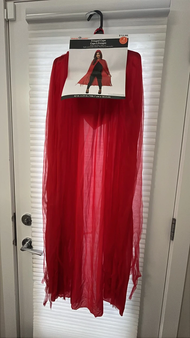 Fringed Red Cape