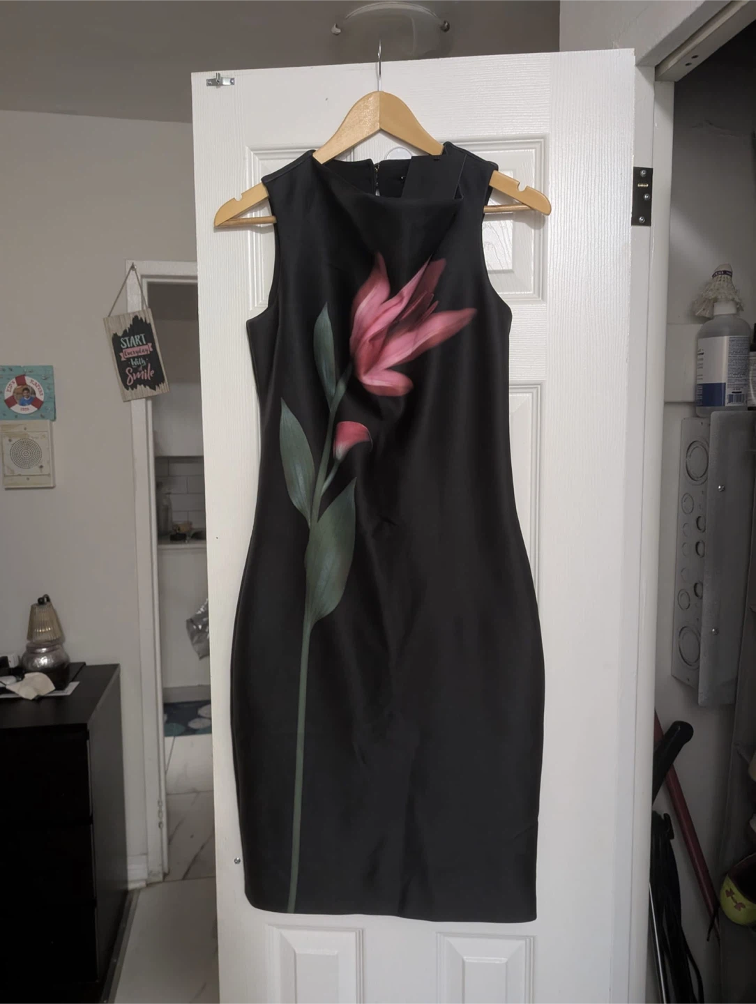 Halston Floral Print Dress - Size 2 - photo 2