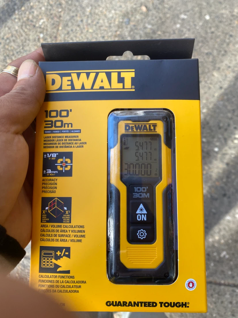 DEWALT Laser Distance Measurer 100' (30m)