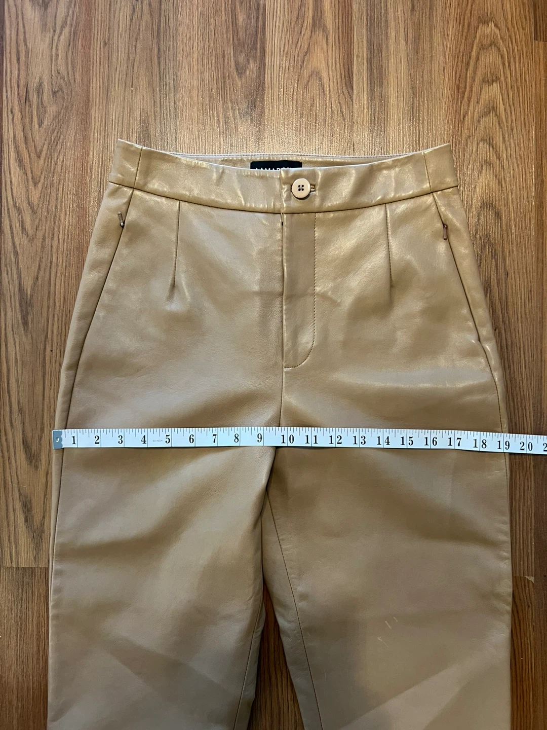 LAMARQUE NWOT Camel (Tan) Leather Pants - photo 4