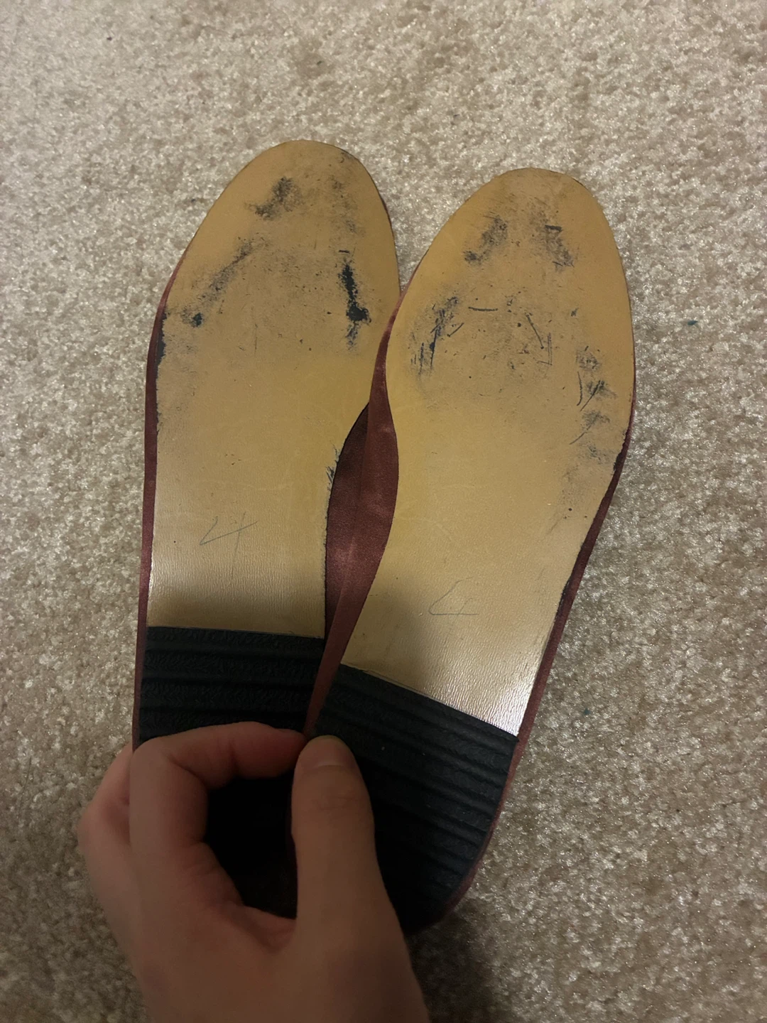 2 pairs of gently used embroidered shoes - photo 3