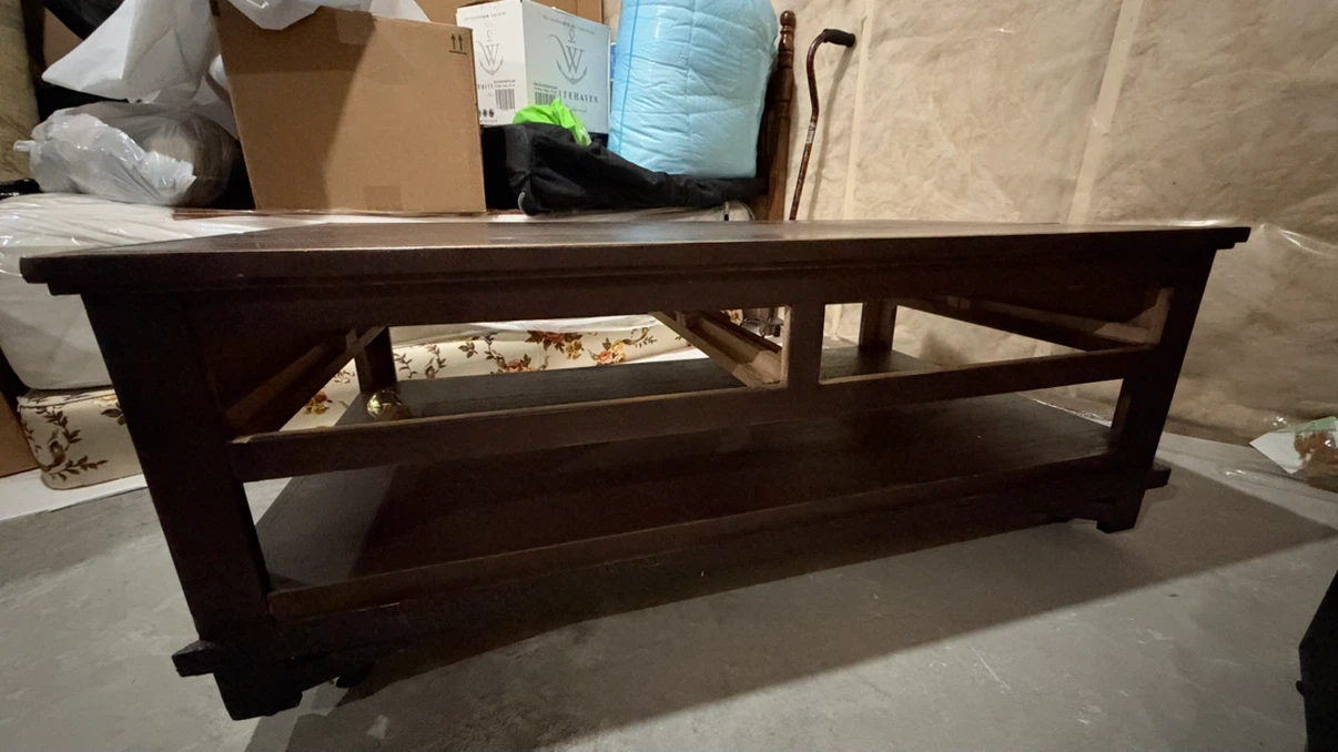 Dark Wood Coffee Table - photo 3