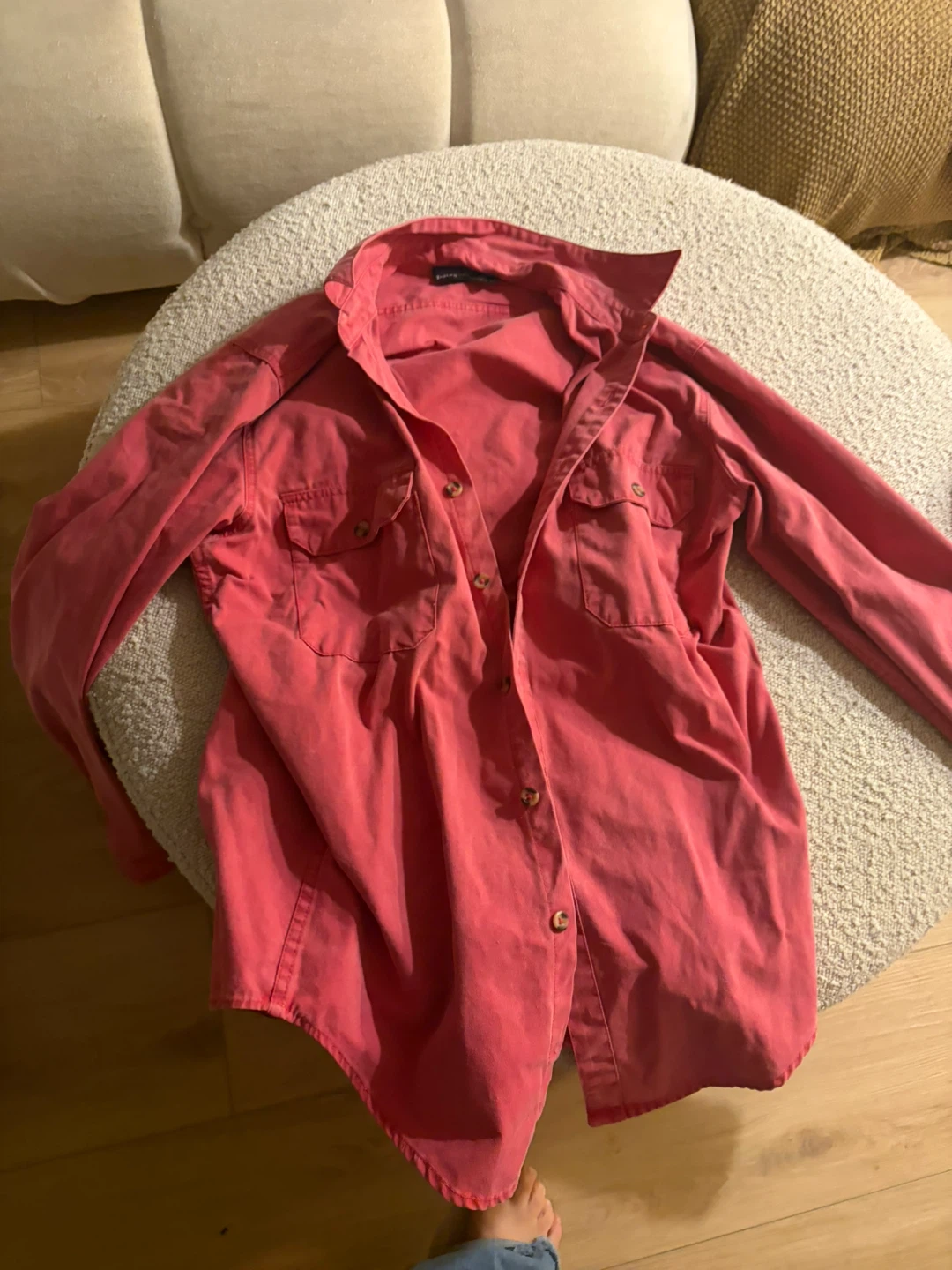 Patagonia long sleeve shirt, red, size M