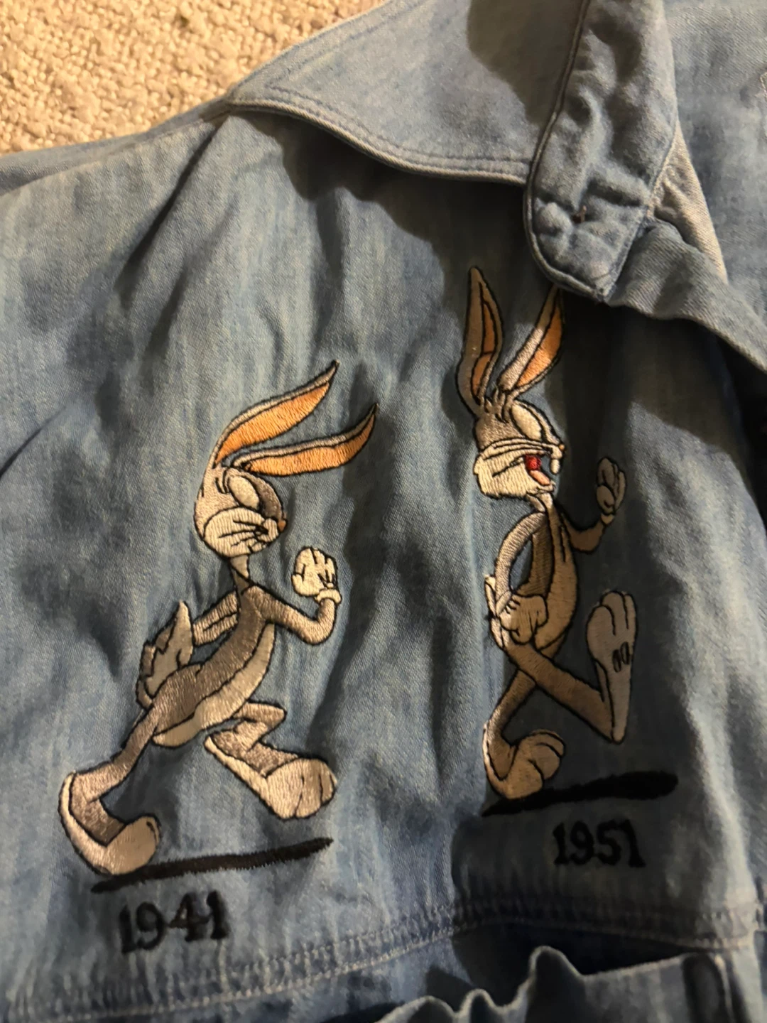 Looney Tunes Bugs Bunny Denim Shirt - photo 2