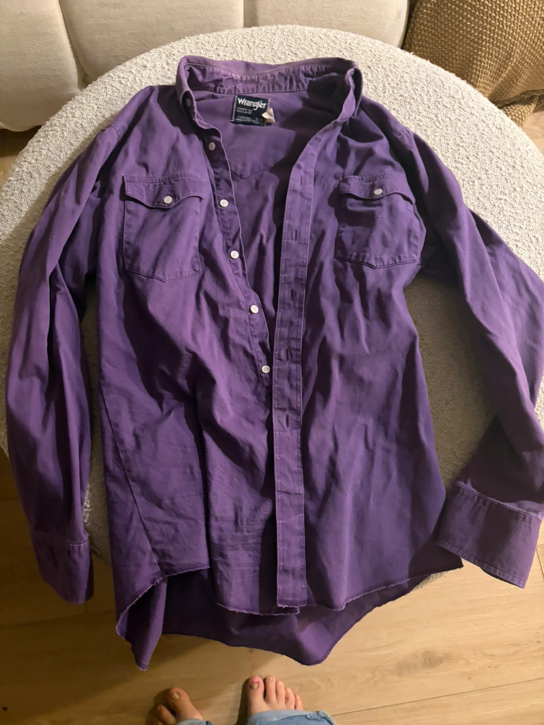 Wrangler Purple Cowboy Cut Shirt
