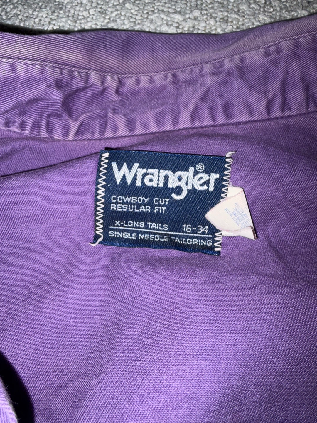 Wrangler Purple Cowboy Cut Shirt - photo 2