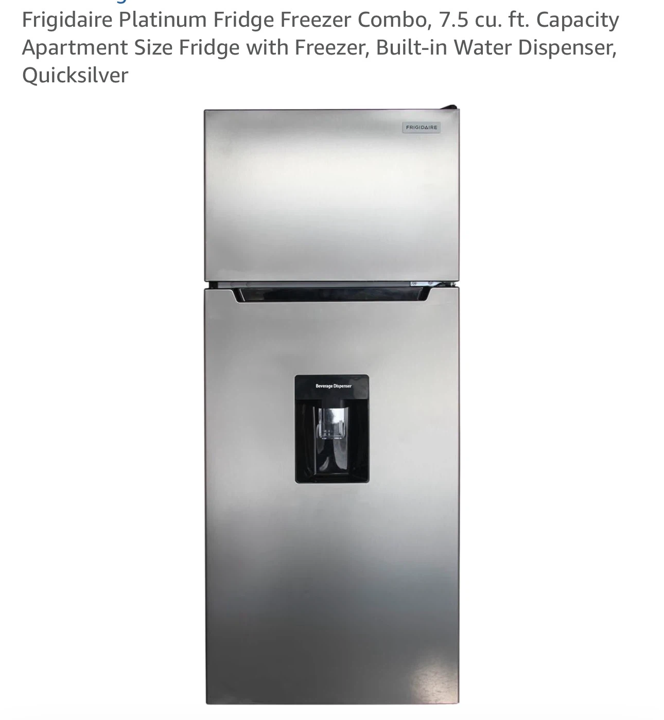 Frigidaire 7.3 Cu. Ft. Fridge with Beverage Dispenser