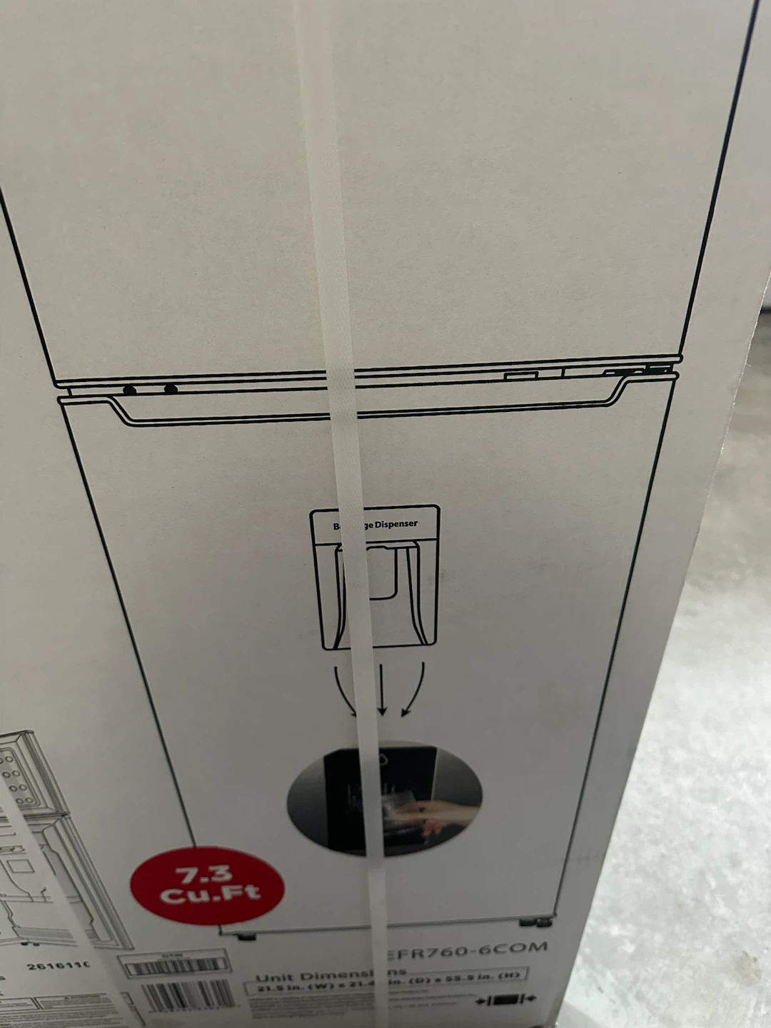 Frigidaire 7.3 Cu. Ft. Fridge with Beverage Dispenser - photo 4