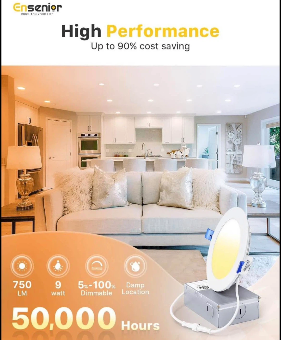 Ensenior 5CCT LED Recessed Lighting