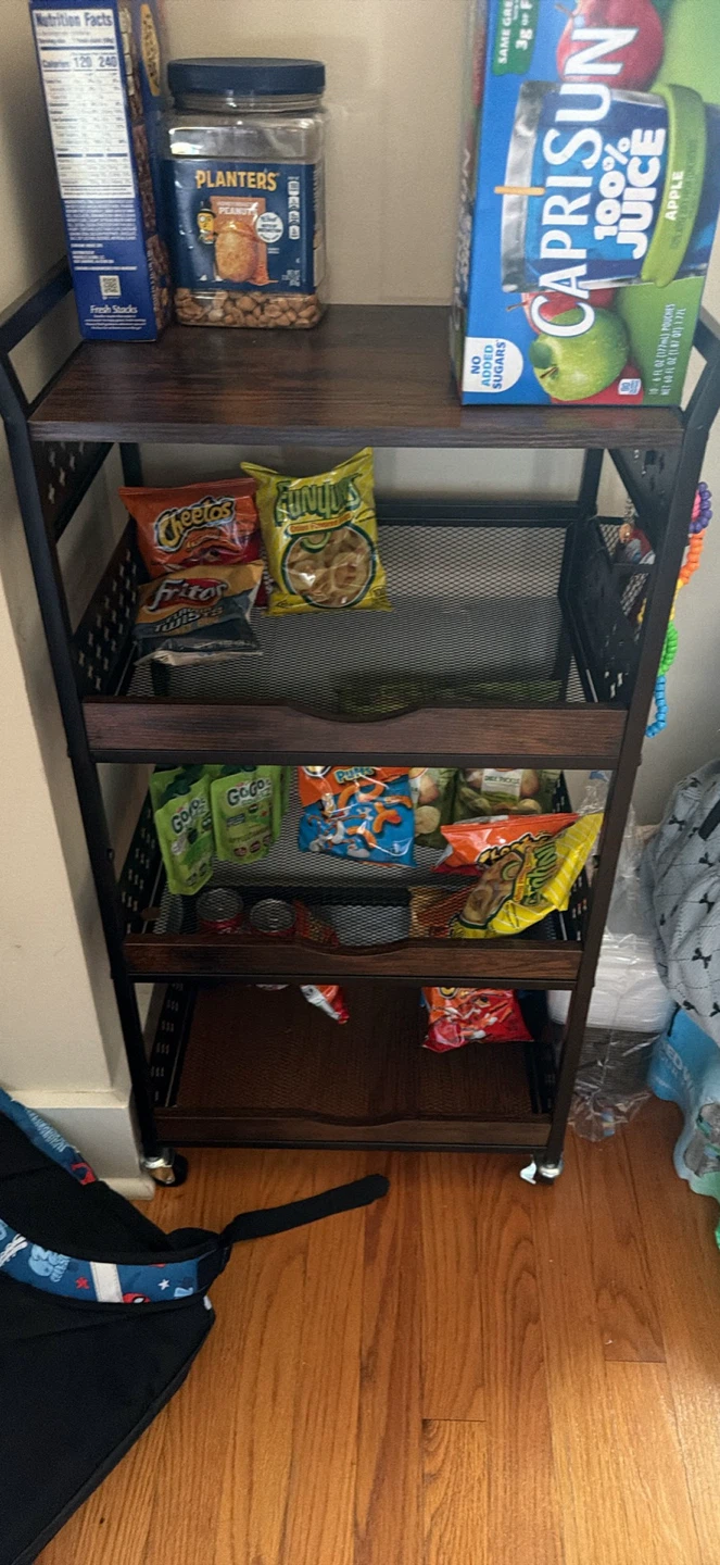 3-Tier Rolling Storage Utility Cart