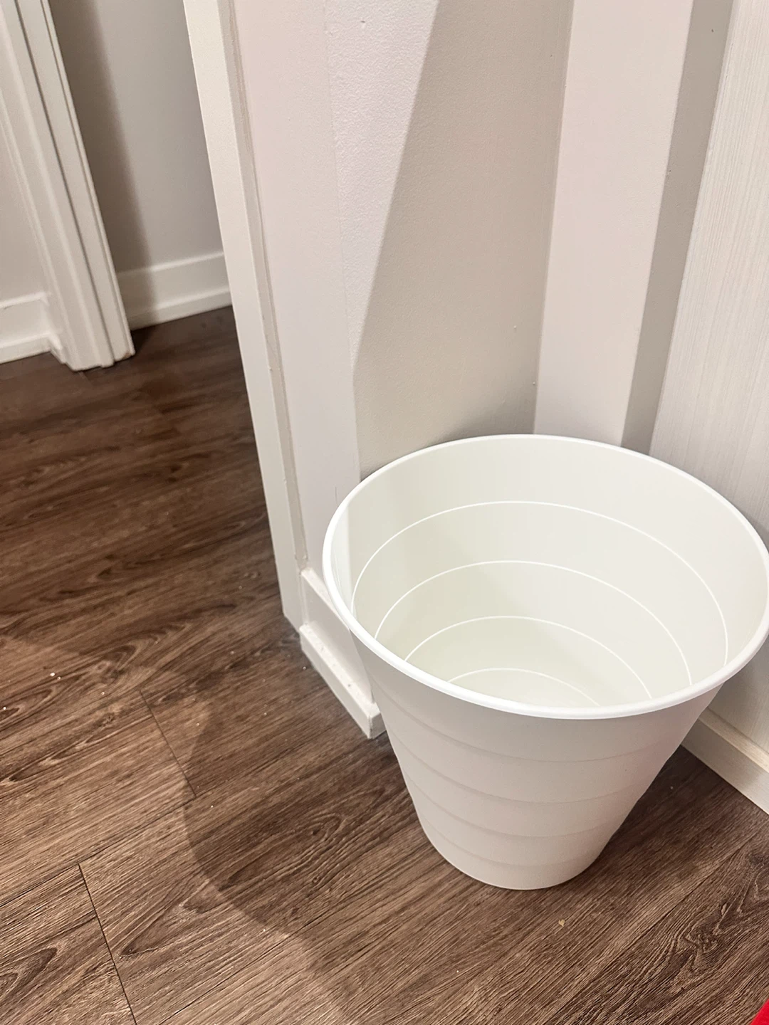 White Plastic Waste Bin