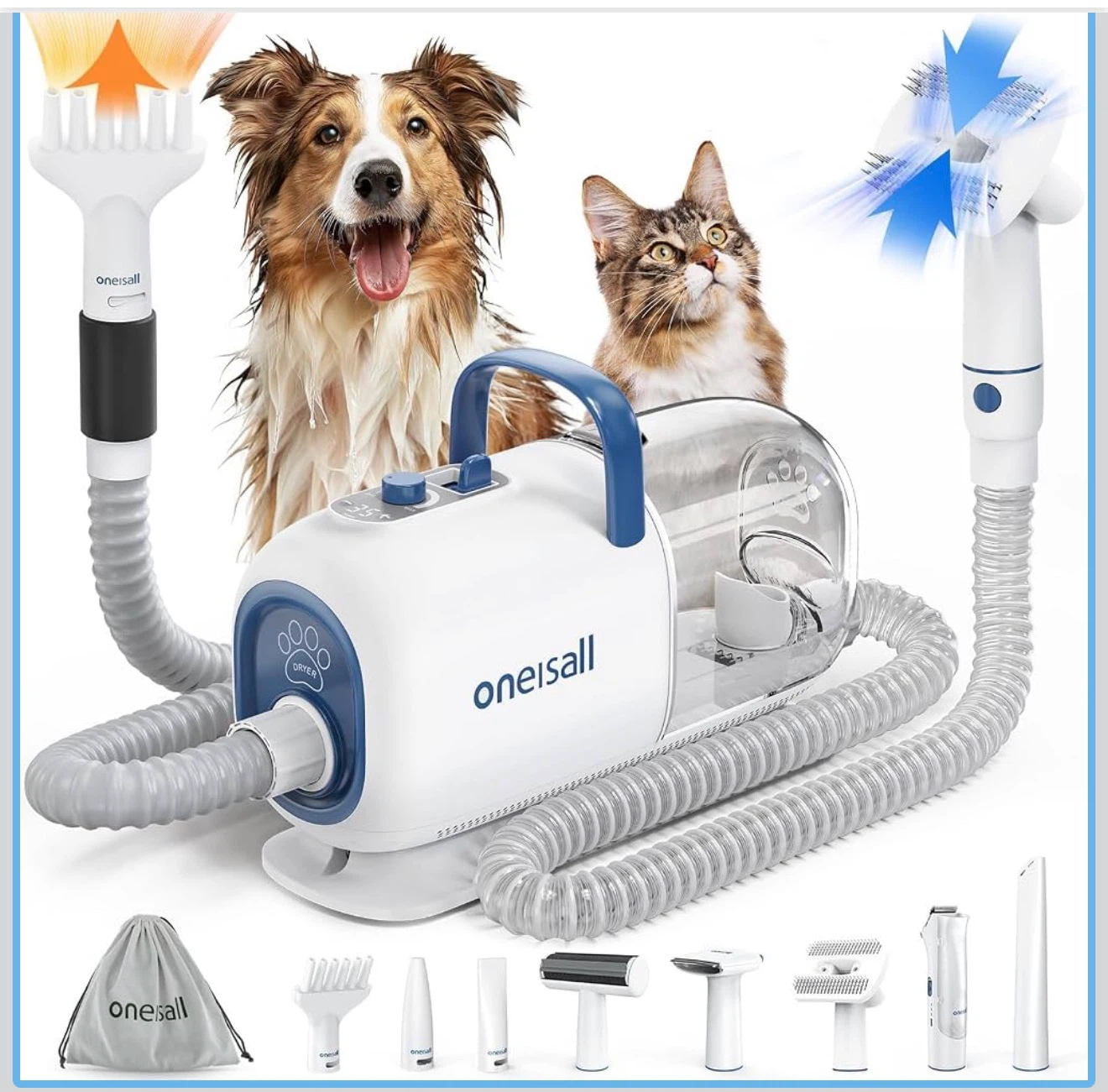 Oneisall Pet Grooming Vacuum BM1
