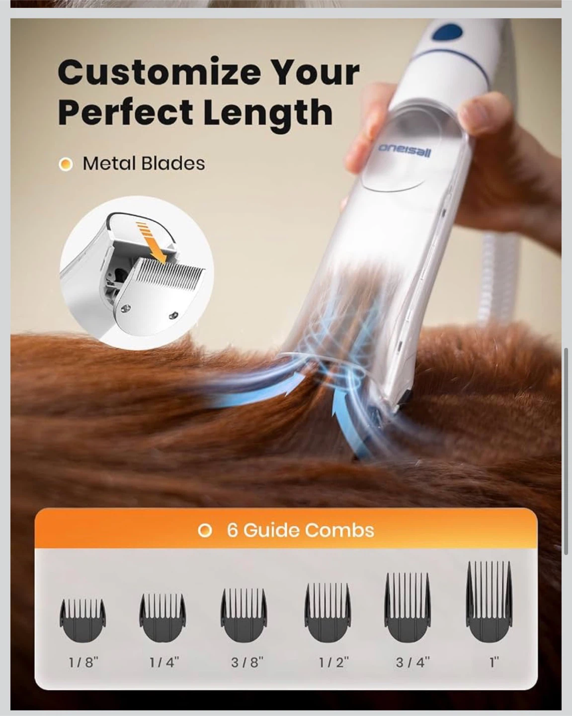 Oneisall Pet Grooming Vacuum BM1 - photo 2