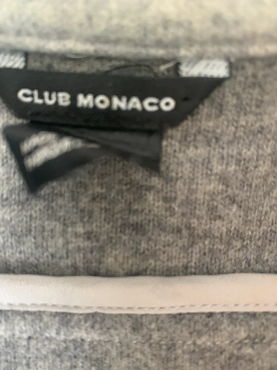 Biker Moto vest, jacket, gray wool club monaco - photo 2