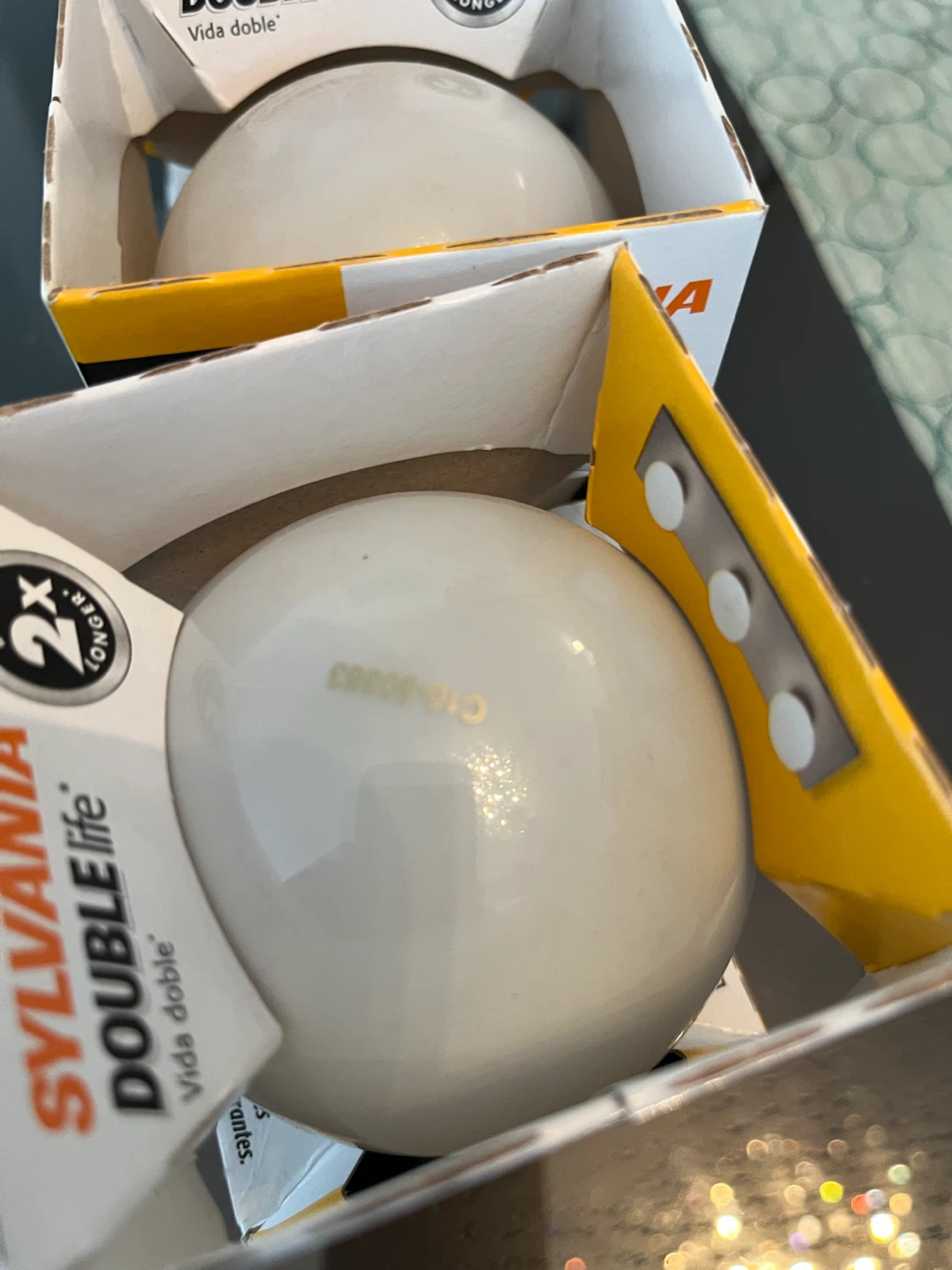 3 Sylvania Double Life 40W Light Bulbs - photo 3