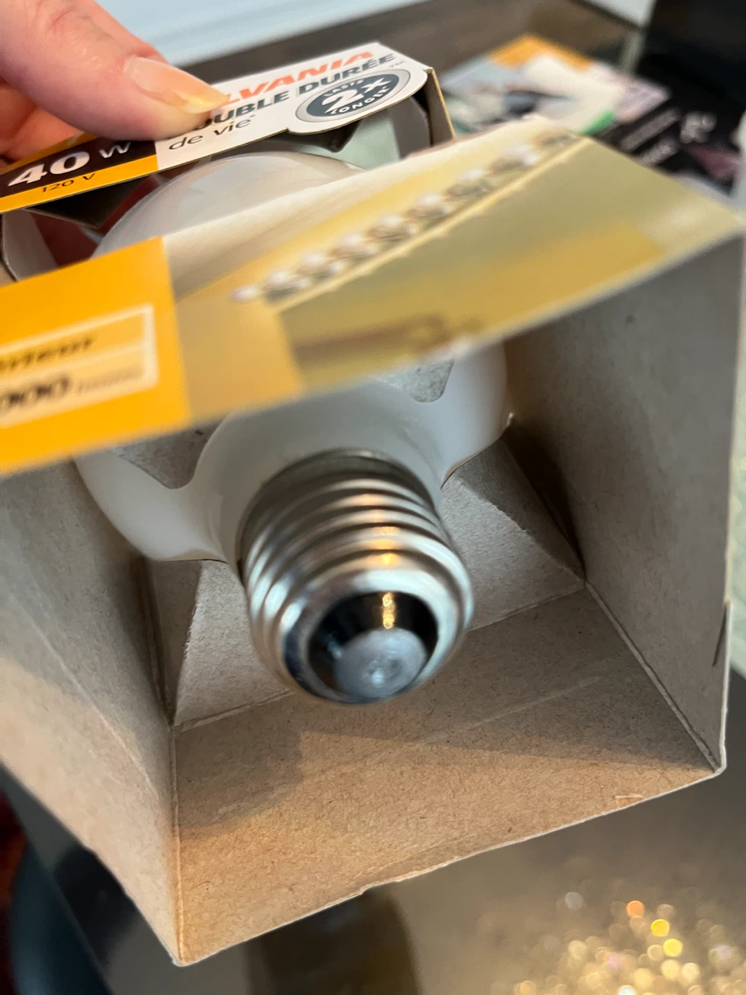3 Sylvania Double Life 40W Light Bulbs - photo 4