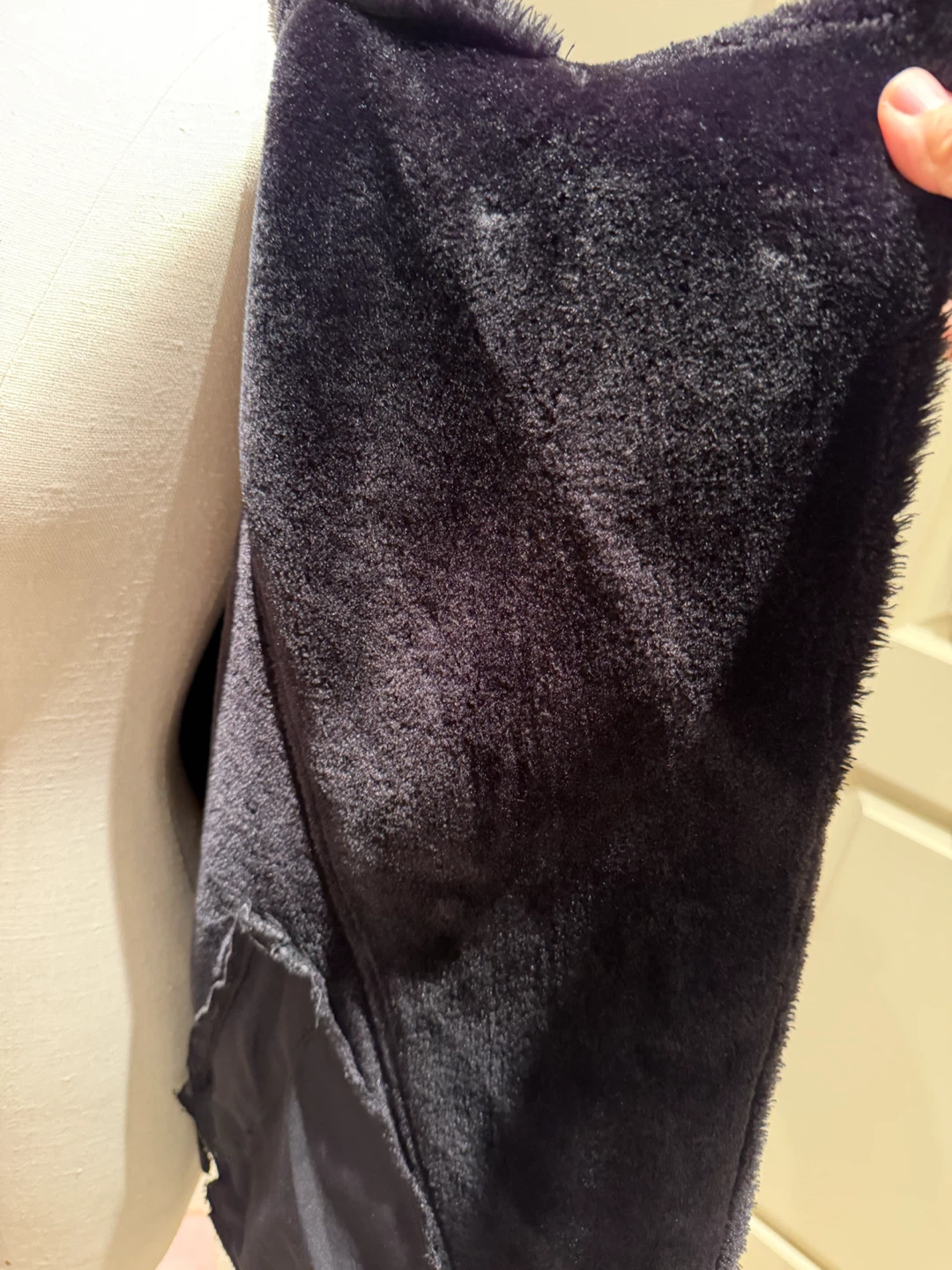 H&M Black Faux Fur Lined Aviator Jacket - photo 4