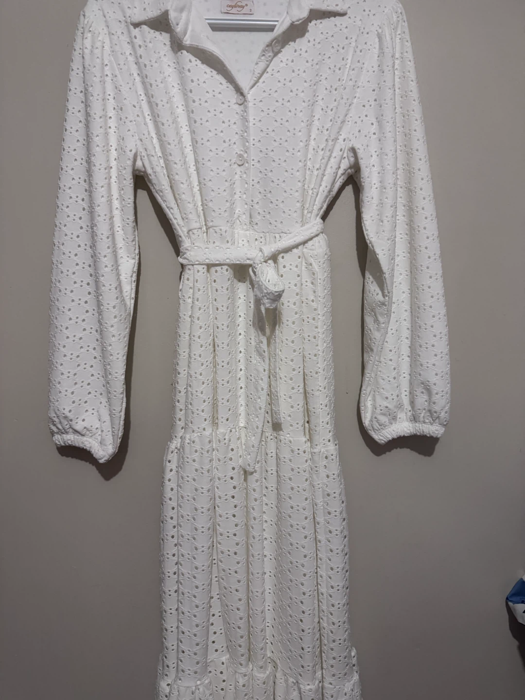 Ceylinay White Eyelet Maxi Dress - photo 2