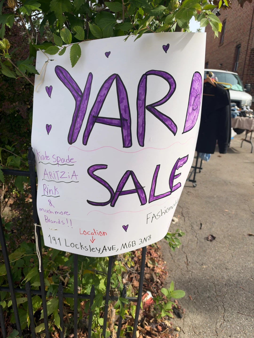 YARD SALE TODAY FROM 8am-12pm!✨