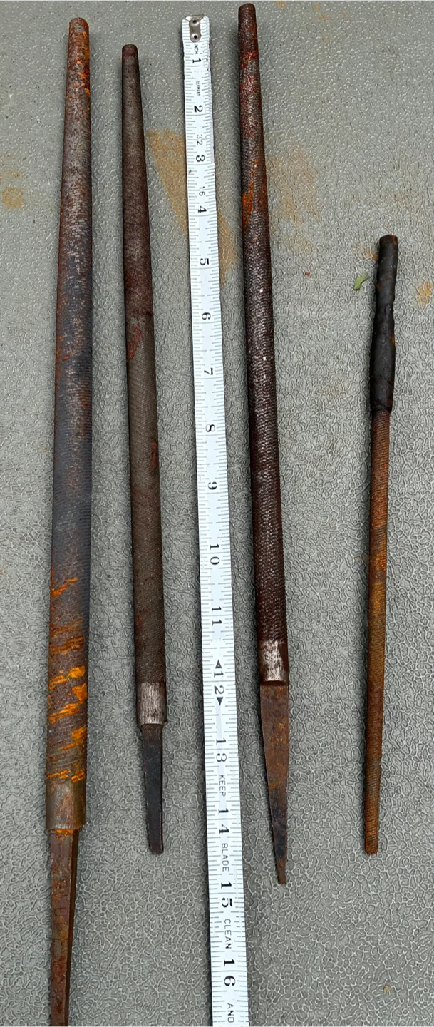 Vintage Round Metal Files Rat Tail Hand Tools Machinist Workshop - photo 2