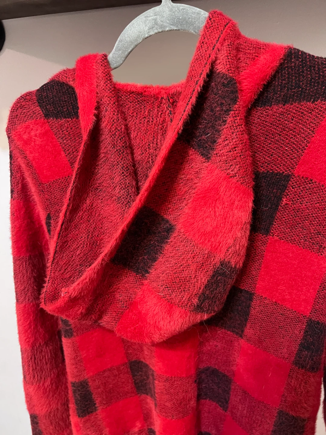 Roots Kids Buffalo Plaid Hooded Cardigan – Size 9–10 - photo 5