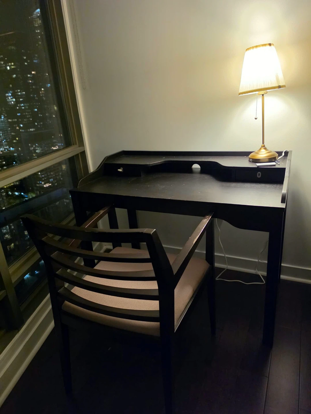 Dark Wood Desk and Chair - photo 5