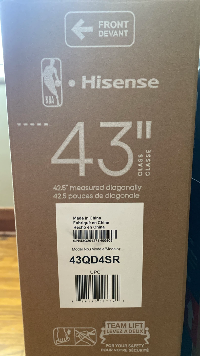 HI SENSE TV 43’ - photo 2