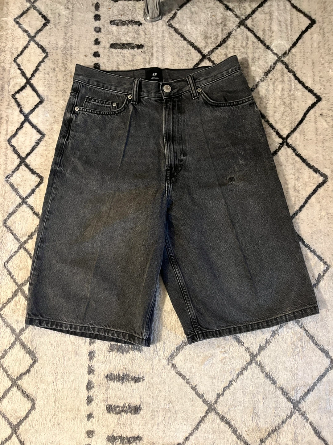 H&M Black Denim Shorts