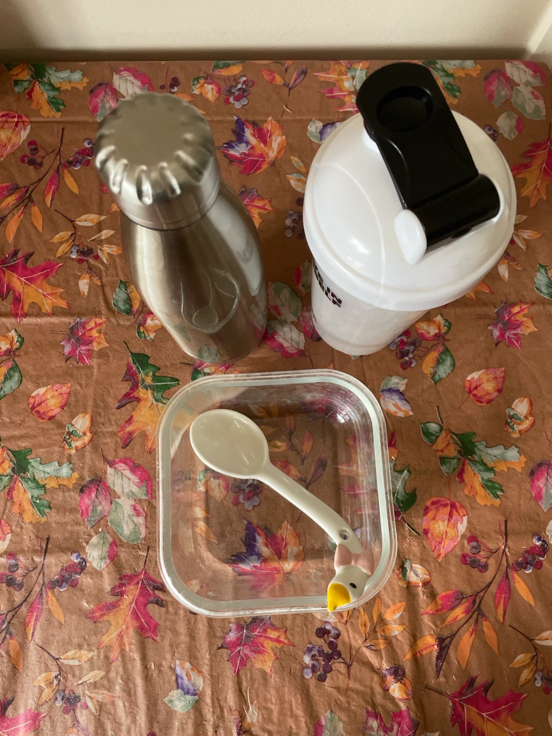Bottle, Shaker Cup, and Glass Container