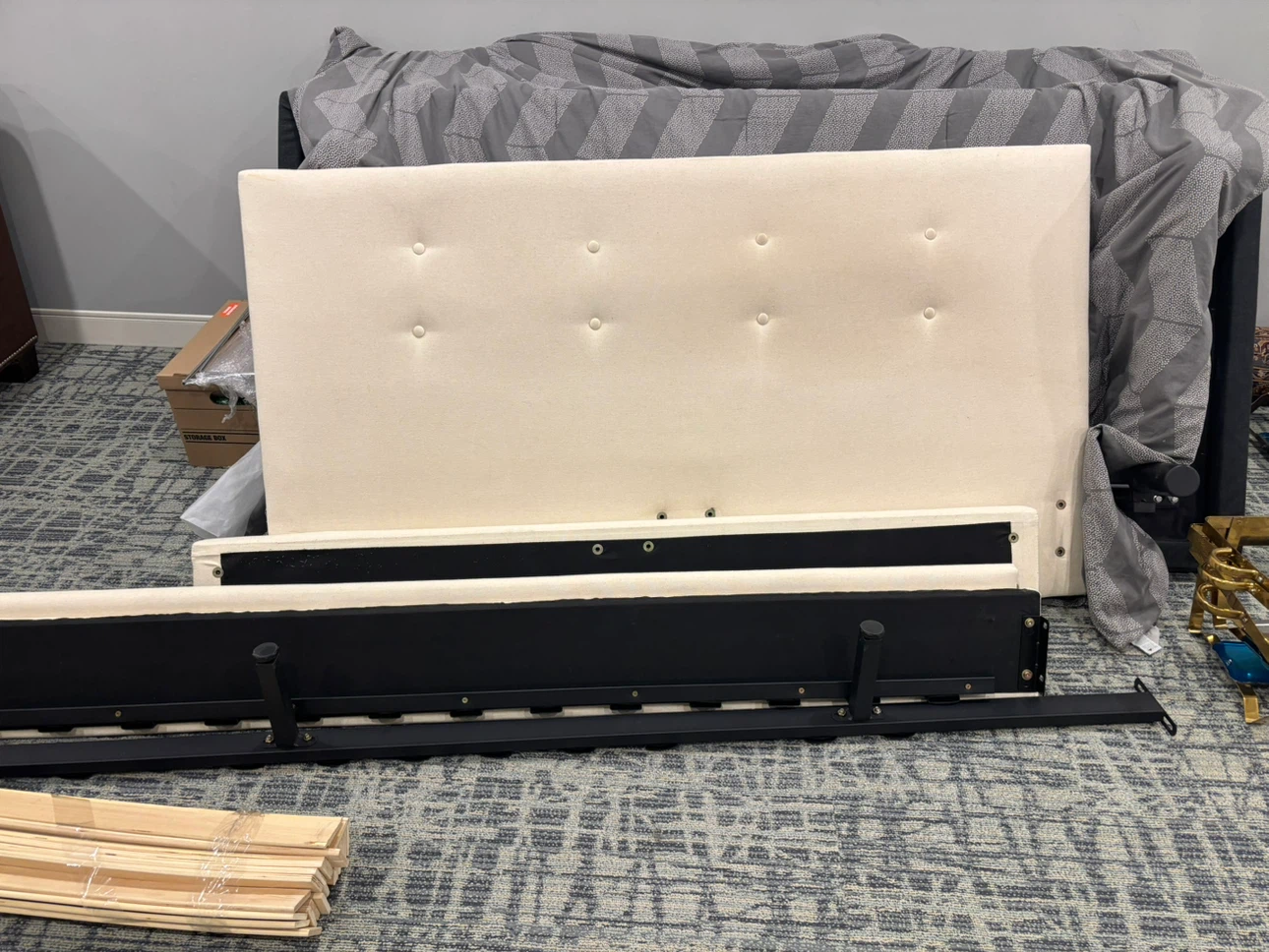 Queen Size Upholstered Bed Frame