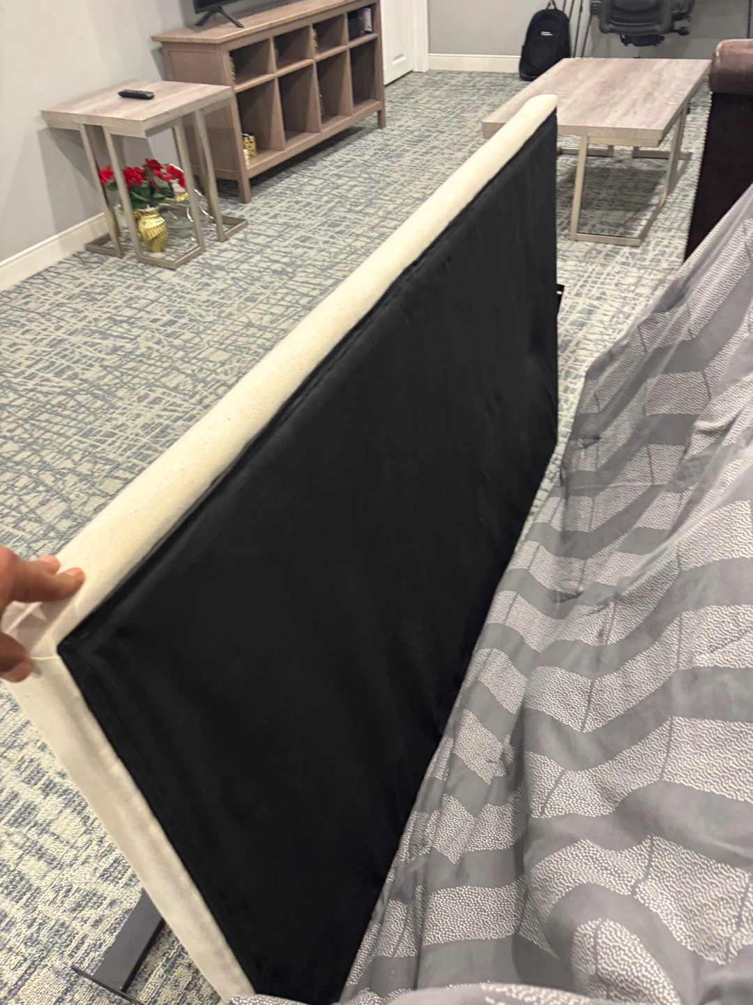 Queen Size Upholstered Bed Frame - photo 2