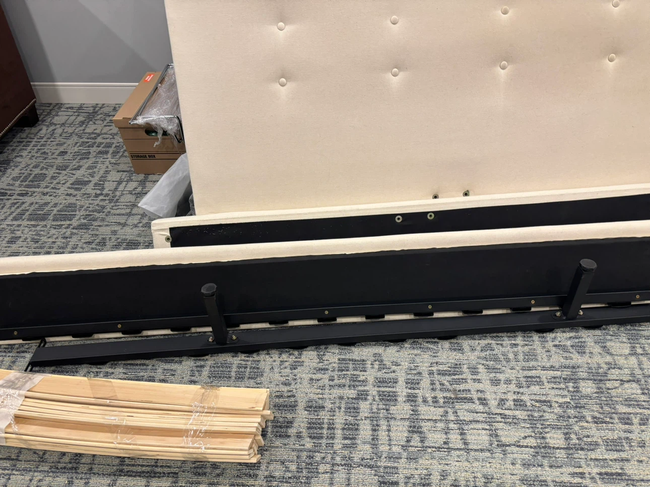 Queen Size Upholstered Bed Frame - photo 3