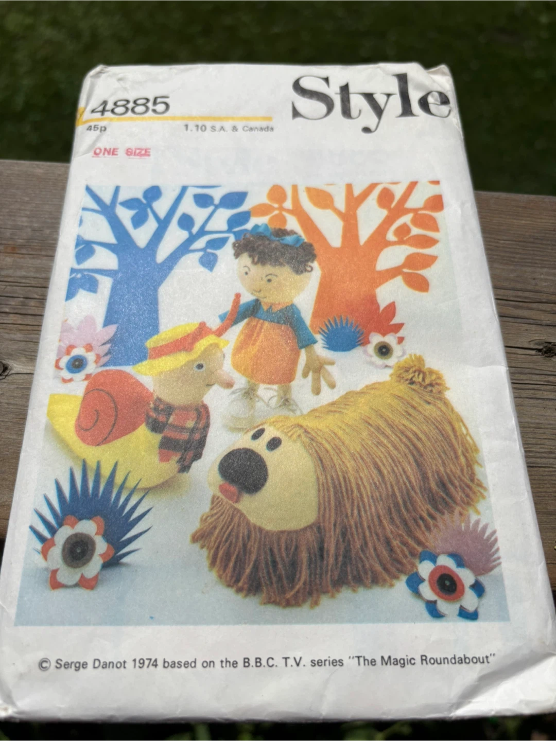 Vintage The Magic Roundabout Sewing Pattern 4885