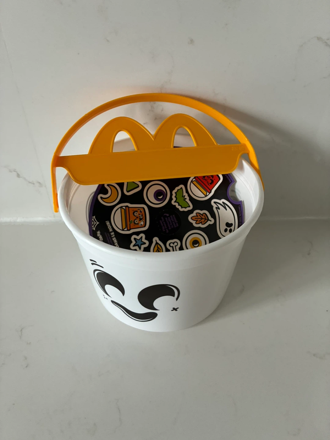 McDonald's Halloween White Ghost Pail